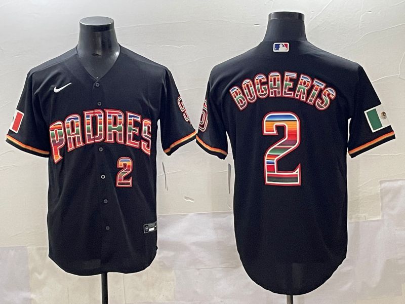 Men 2025 San Diego Padres #2 Bocaerts Black Game Nike MLB Jersey style 1->san diego padres->MLB Jersey